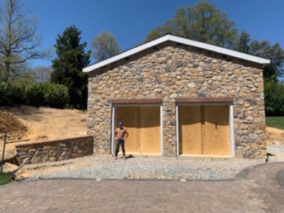 Stone garage